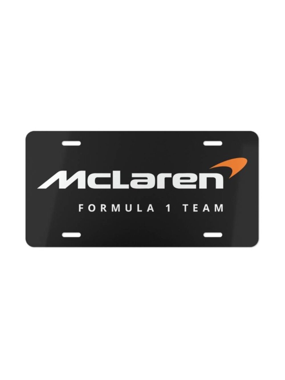 McLaren 2025 Logo Vanity License Plate Supercar Racing Car Tag USA